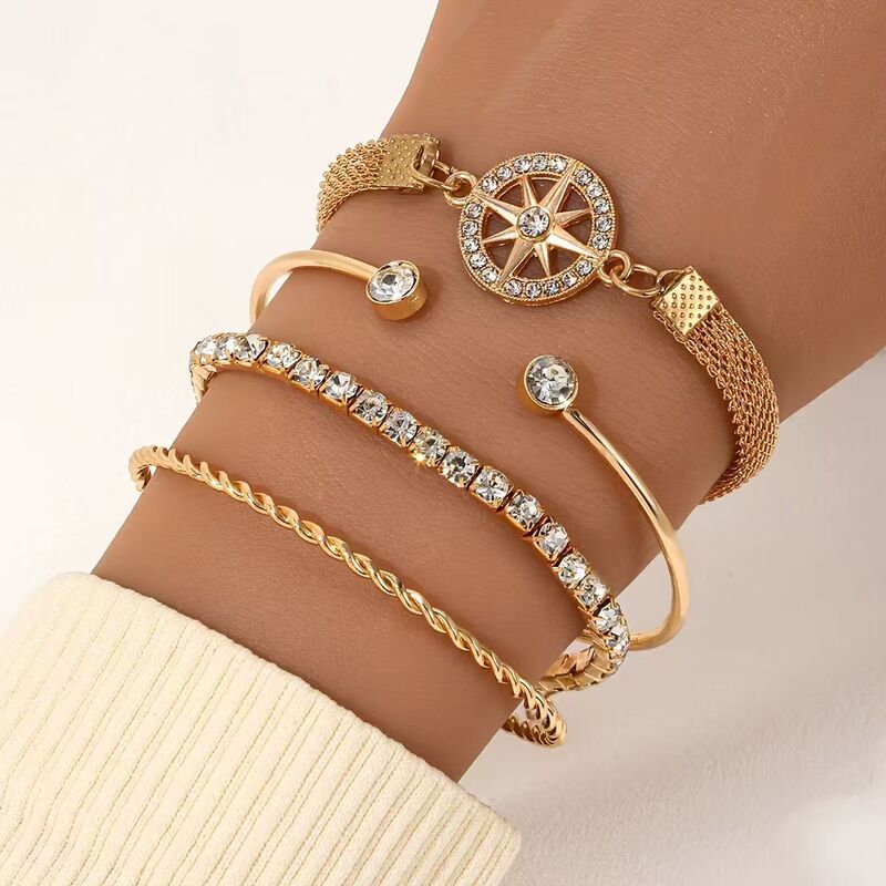 Cross-Border Hot-Selling Fashion Simple Infinity Symbol Design 3-Piece Bracelet Set Creative Figure-Eight Bracelet Girl's Jewelry Set Cross-Border Hot-Selling Fashion Simple Infinity Symbol Design 3-Piece Bracelet Set Creative Figure-Eight Bracelet Girl's Jewelry Set