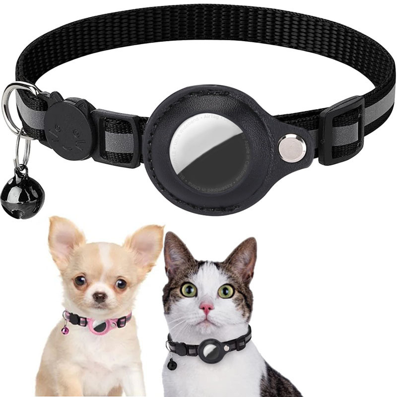 Airtagペット用首輪反射防止ベル付き首輪猫用首輪Findmy専用ロケータ|undefined