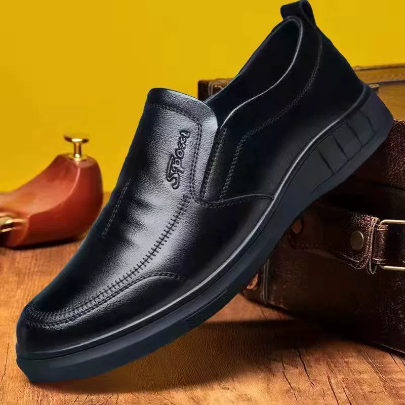 Universal breathable shoes for leather shoes for leisure, trend of season, soft sole