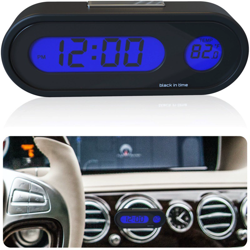 Автомобильные часы с температурным дисплеем Трансграничные Горячие Распродажа Amazon Автомобильные приборные панели Электронные часы Автомобильные принадлежности