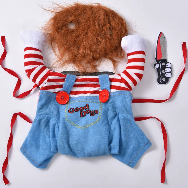 Трансграничная собачья одежда с ножом кукла превращается в забавную одежду Хэллоуин кот домашнее животное одежда принадлежности оптом