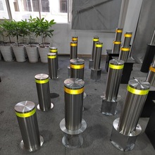 学校专用219固定式升降柱 免排水手动遥控路障不锈钢固定式升降柱