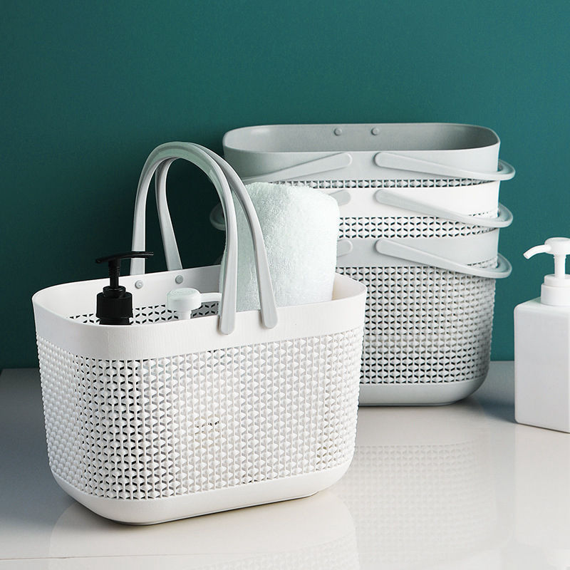 Household Bath Basket Satchel Bath Basket Bathroom Plastic Wash Storage Basket Drain Bath Basket Bath Storage Basket Household Bath Basket Satchel Bath Basket Bathroom Plastic Wash Storage Basket Drain Bath Basket Bath Storage Basket