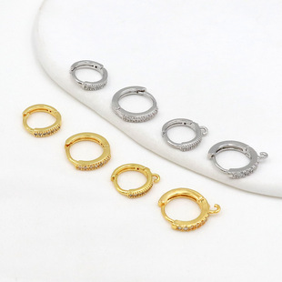 ��ɫ���~�18K�����ۈA���ʯ�_�ڵ��h��Ȧdiy����Ʒ��� A43
