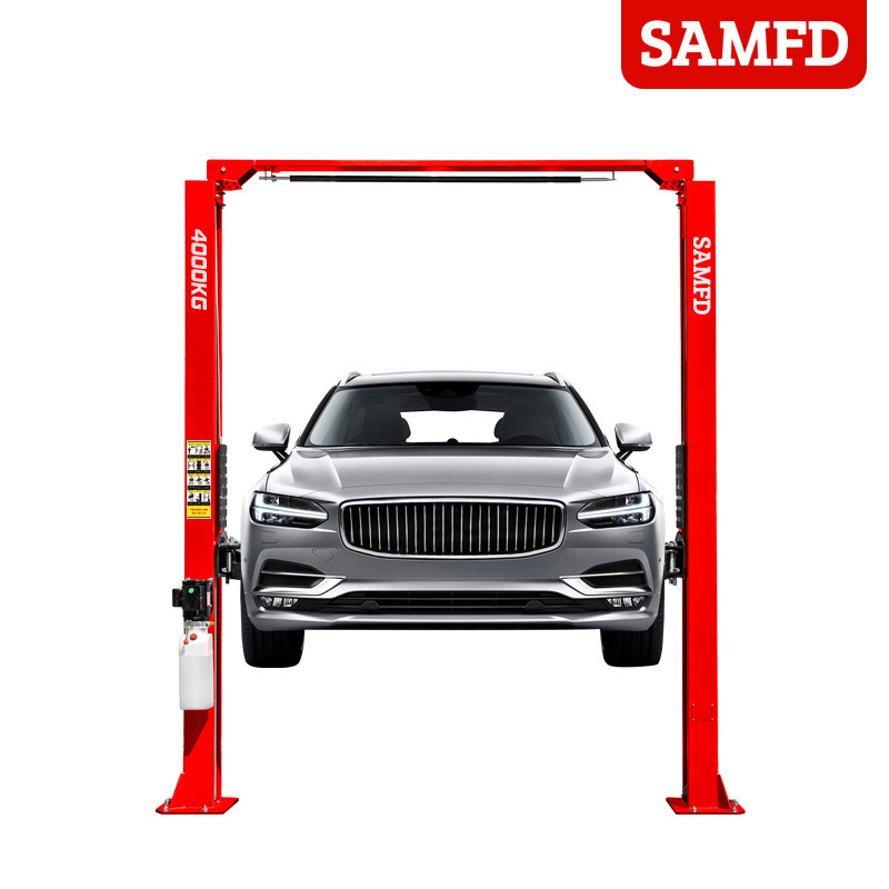 Elevador de elevación hidráulico de doble columna para automóvil Máquina de mantenimiento de elevación de marco de pórtico de doble columna 4T Ventas directas de fábrica