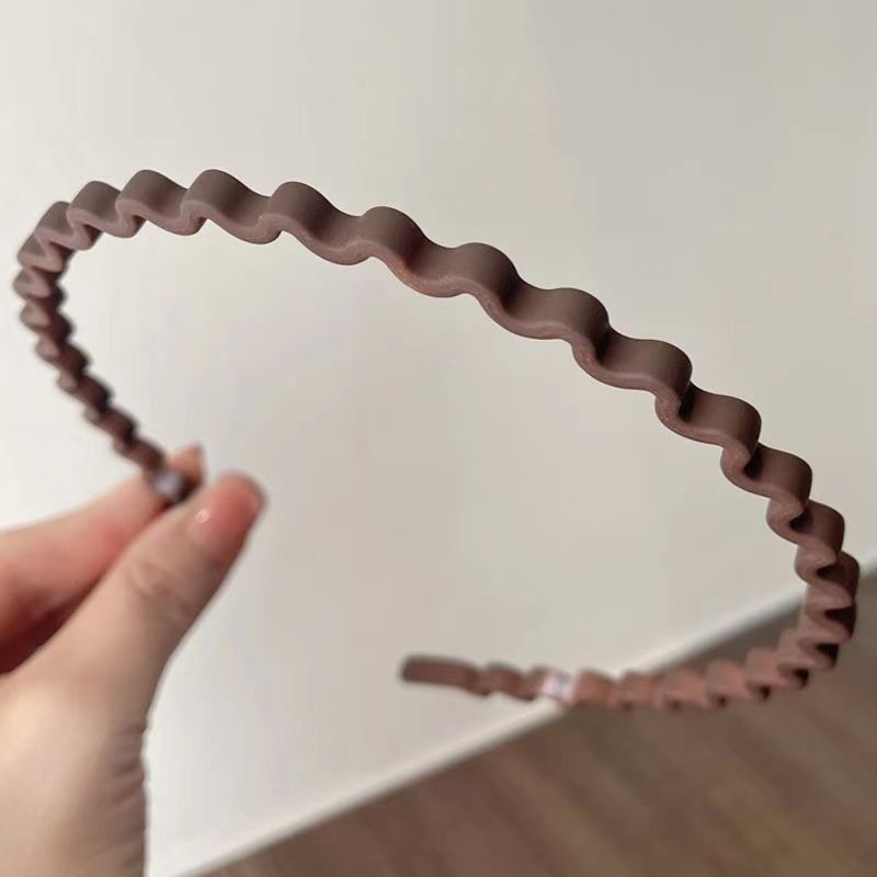 Face Washing Headband Student Non-Slip Accessory Wave Hairband 2025 New Clip Simple Hair Tie_voghion.com
