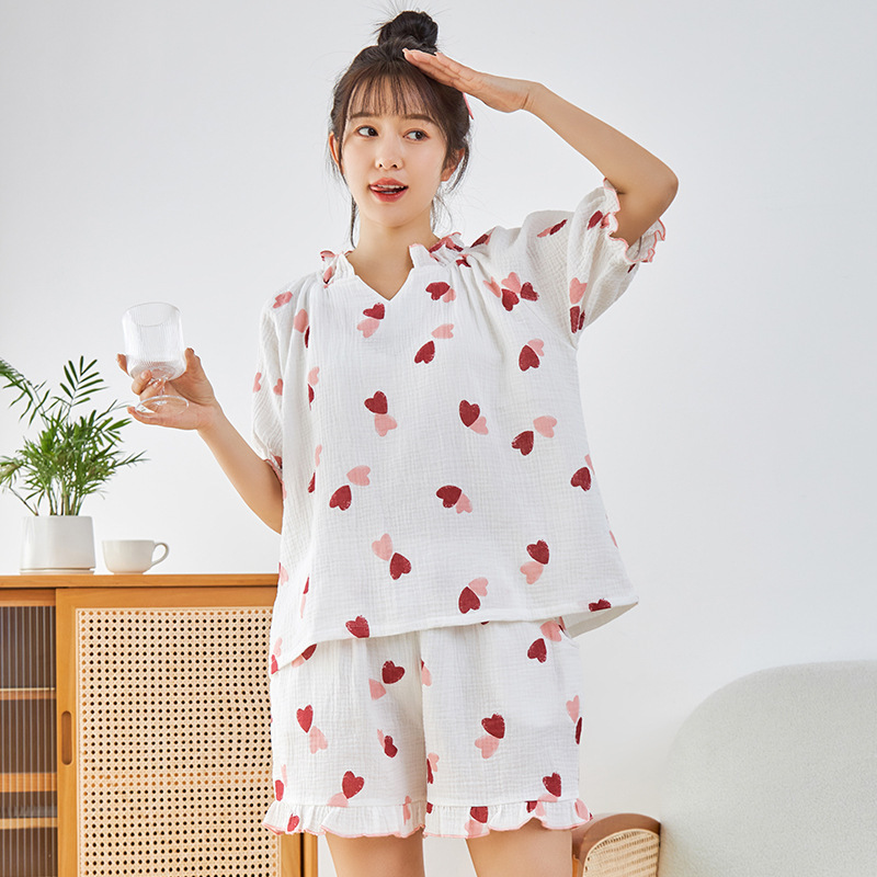 여성용 순면 반팔반바지 DKW496B