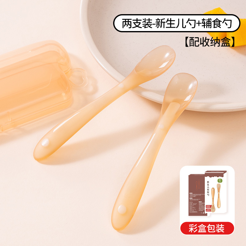 Cucharas para bebés, cucharas de silicona para bebés, cucharas blandas para bebés recién nacidos, cucharas blandas para niños, cubiertos al por mayor