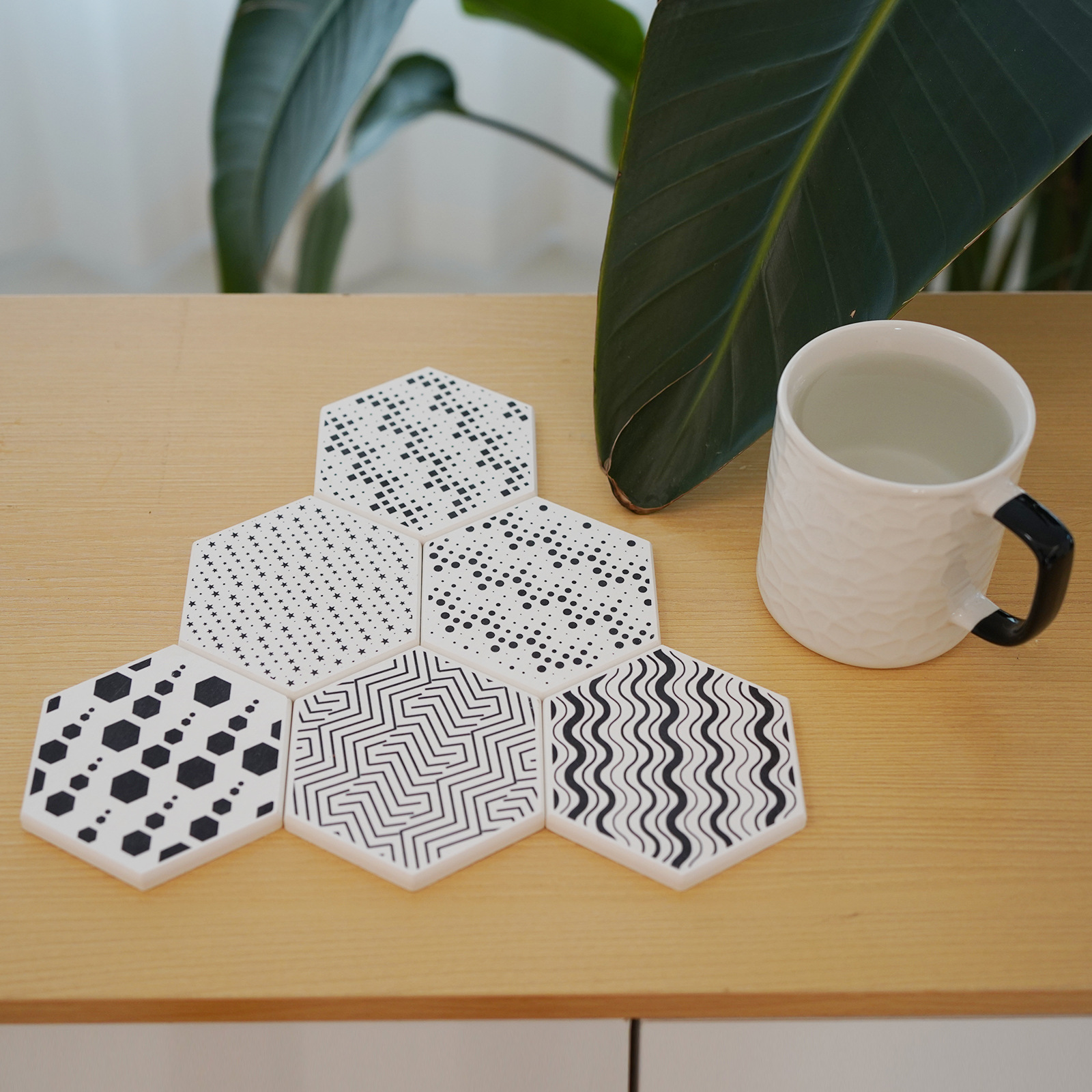 Taza de absorción francesa de barro de algas aislante almohadilla de mesa de comedor ligera de lujo de alta calidad almohadilla de taza de café almohadilla de té personalizada