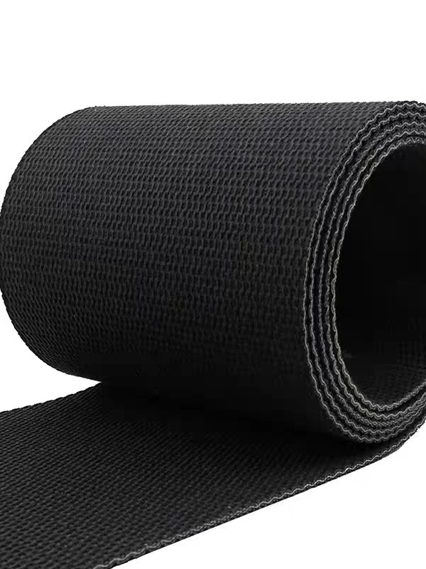 机场传送带黑色单双面物流快递分拣运输行李伸缩机皮带pvk输送带