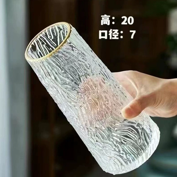 Golden mouth/water wave pattern vase