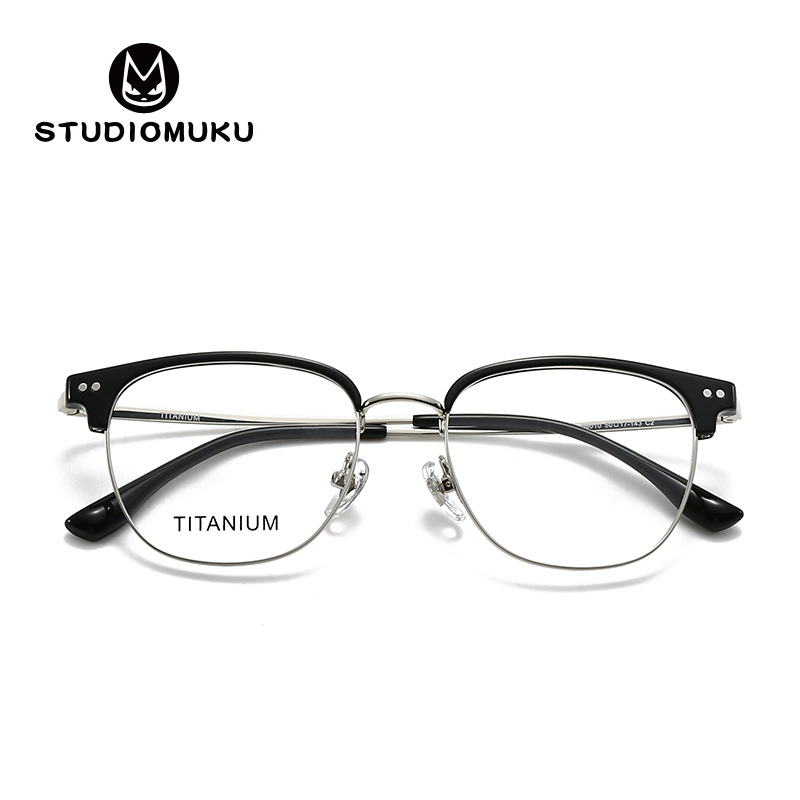Actualización de gafas de madera STUDIOMUKU para formar un marco de gafas clásico, la moda es un marco de gafas de reencarnación