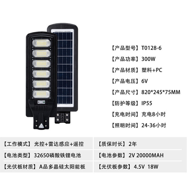 LED street lamp solar-powered