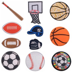 Lianxing cross-border football basketball baseball rugby embroidered cloth patch computer embroidered clothing decorative patch patch