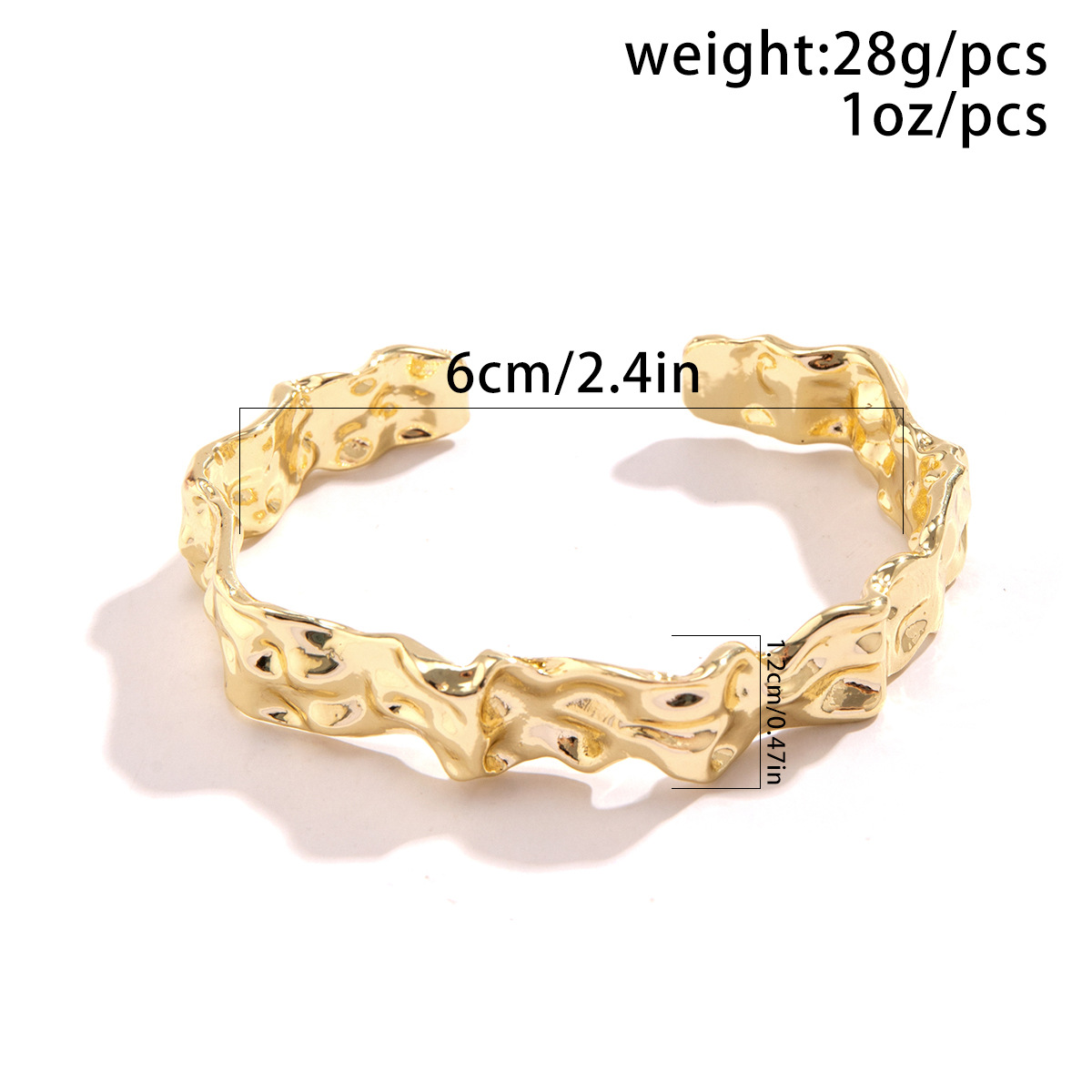 Elegant Simple Style Irregular Alloy Plating Women's Rings Bracelets 1 Piece 1 Set display picture 1