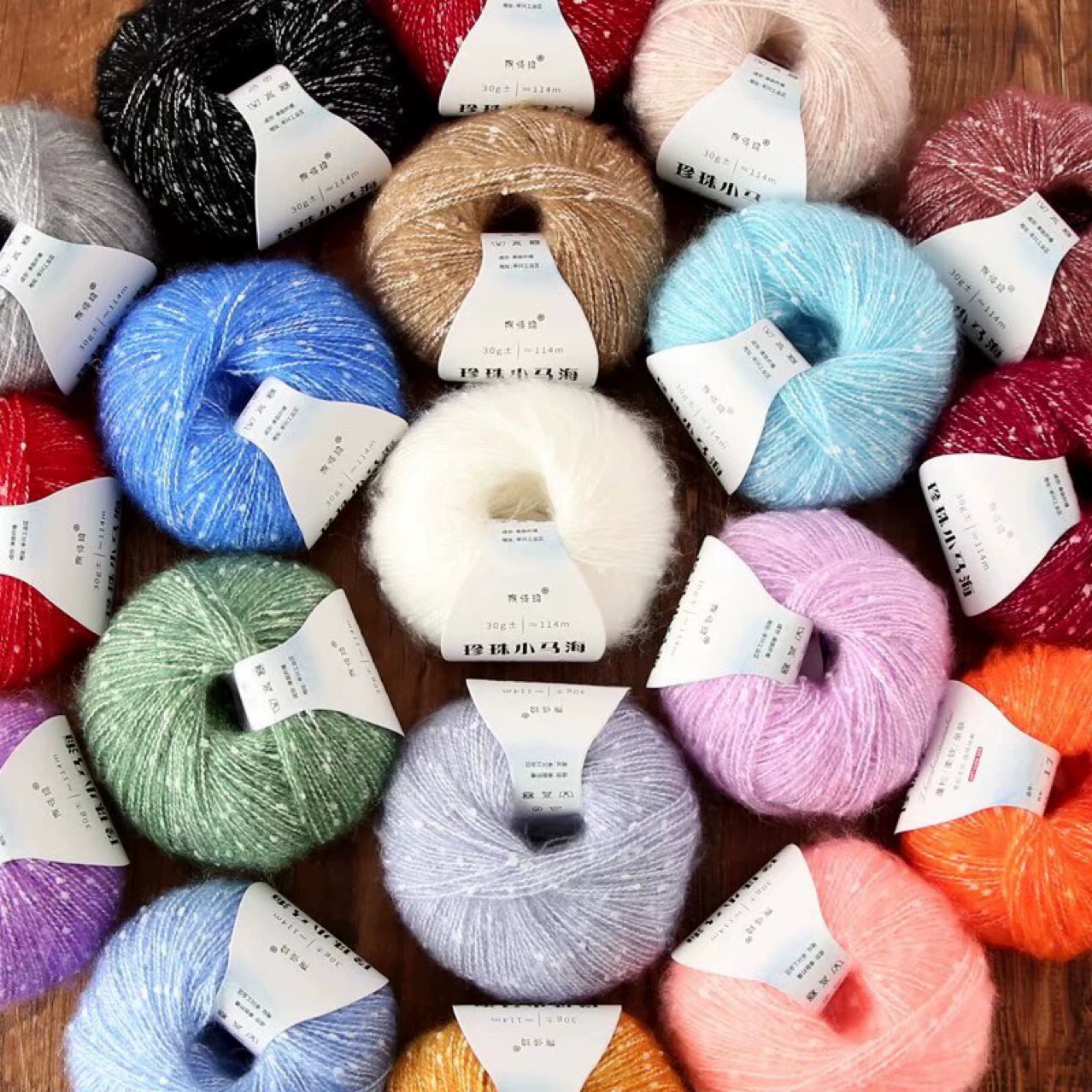 Понишко из жемчуга, шерстяной тканый шарф, свитер, шляпа, бархатная crochet