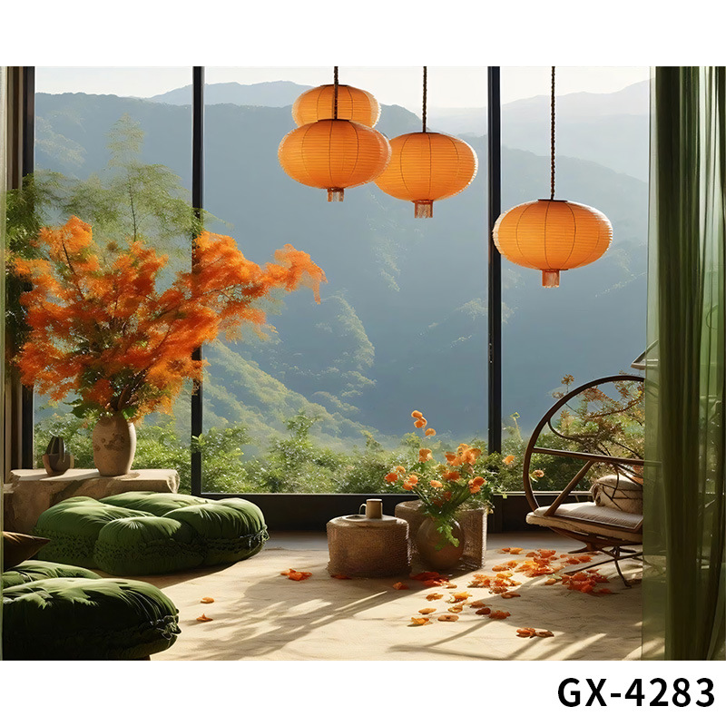 Paño de fondo de transmisión en vivo Nuevo estilo chino sala de transmisión en vivo pared de fondo diseño de escena tridimensional 3d accesorios de fotografía sentido avanzado