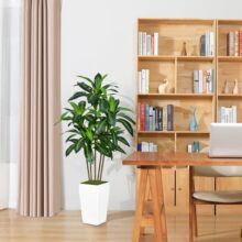 跨境专供高级感仿真巴西木绿植假绿植大盆栽室内仿真植物