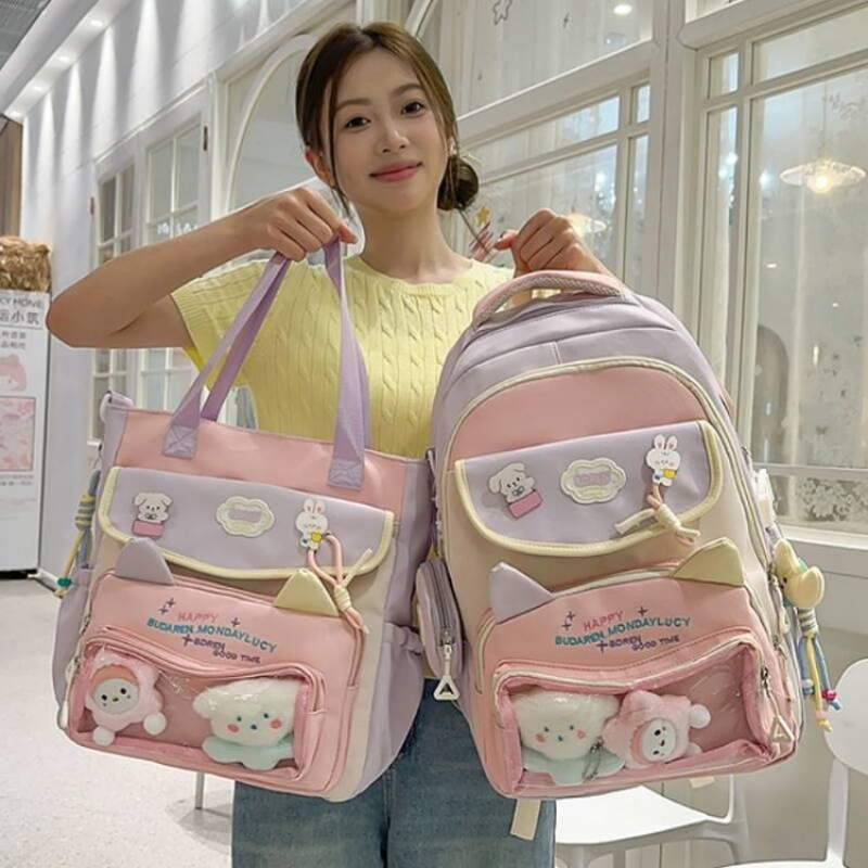 拉链双肩无挂件尼龙布2025年夏季双肩包