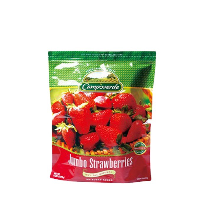 草莓糖果食品塑料水果干包装袋子拉链批发平底printingzipperbag