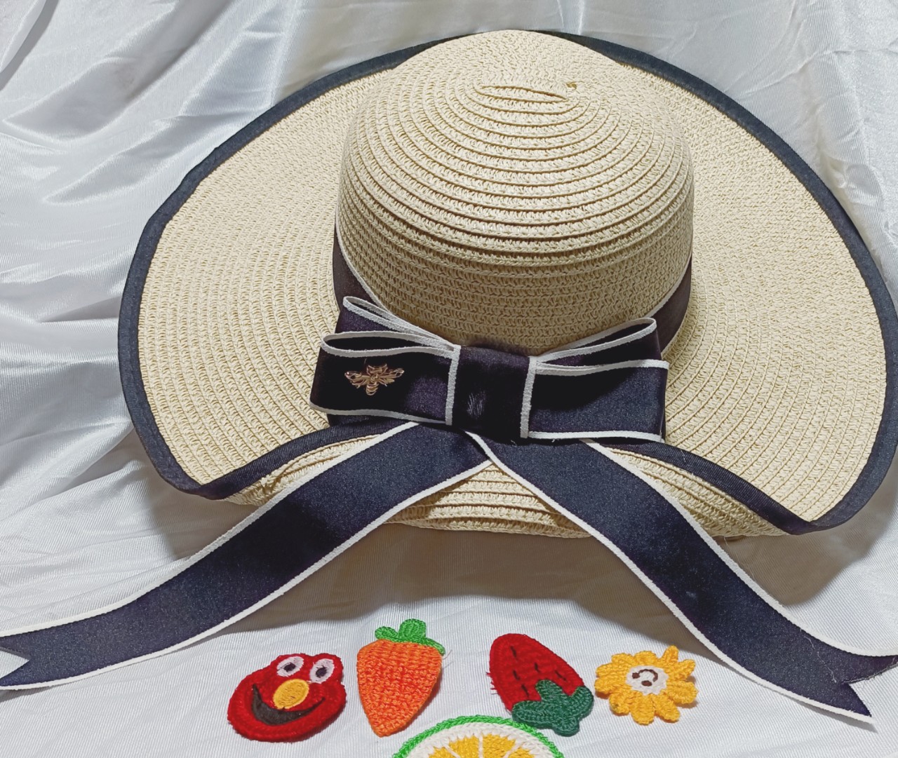 Women's Simple Style Commute Color Block Flat Eaves Sun Hat display picture 5