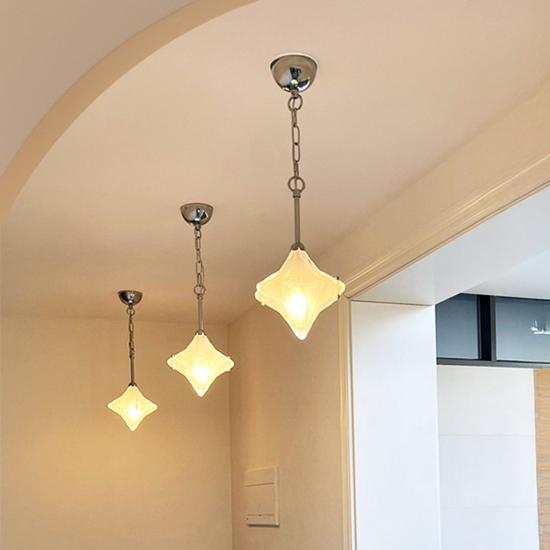 French-Style Vintage Art Deco Star Chandelier Corridor Aisle Light Entrance Balcony Simple Bedroom Bedside Lamp Casa French-Style Vintage Art Deco Star Chandelier Corridor Aisle Light Entrance Balcony Simple Bedroom Bedside Lamp Casa