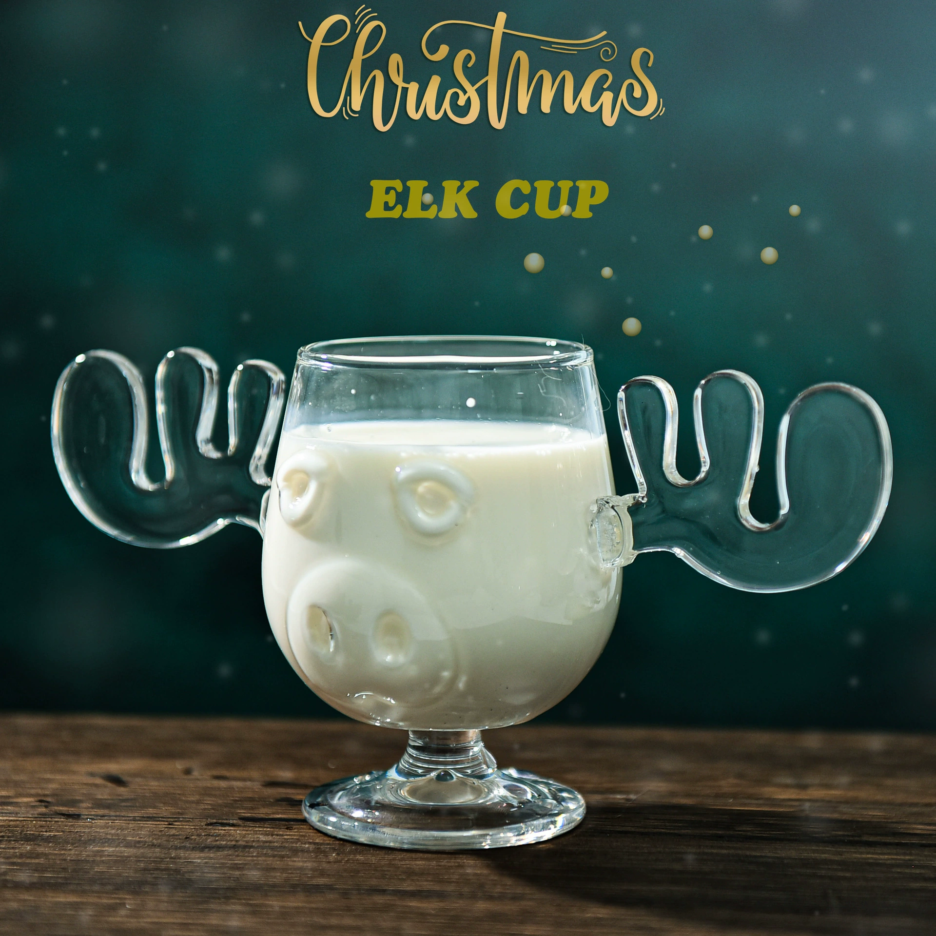 Креативный высокоборосиликатный лосиный стакан стеклянный олень кружка оленьий рог бокал вина рождественский подарок фабрика оптом