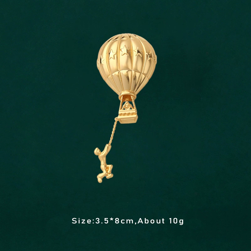 Retro creative brooch, plant lamp, universal accessory, simple and elegant design, wholesale