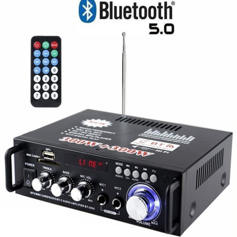 ミニ小型アンプスピーカーパワーアンプカード U ディスクラジオ DC 12 ボルト 220V Bluetooth アンプ|undefined