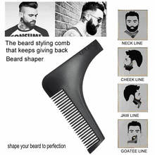 跨境电商 现货1号胡子造型模板梳   直角梳  Beard Tool 促销礼品