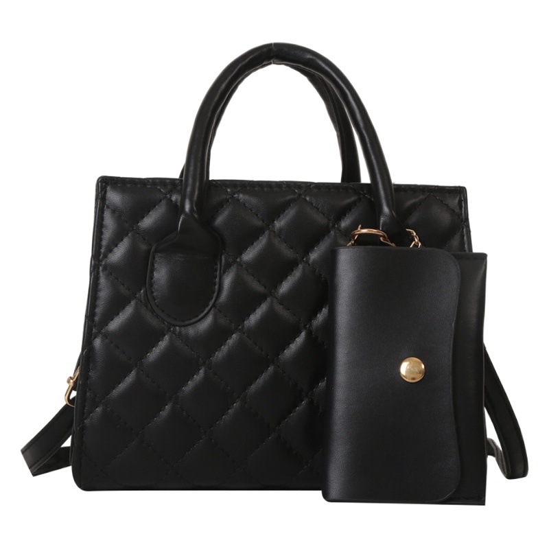 Color sólido simple moda diamante bordado hilo madre bolsa 2023 este año popular estilo coreano hombro mensajero bolsa pequeña bolsa cuadrada de moda