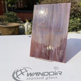 [Factory direct sales] colored glass light purple corrugated glass church glass [63#]#]
