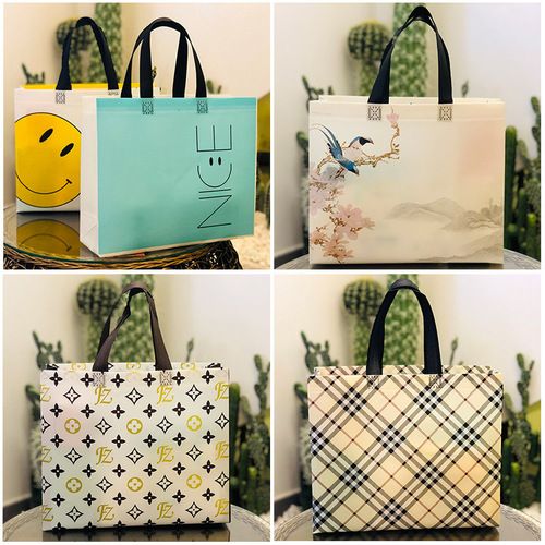 Chinese style ink painting non-woven bag women's portable Hanfu Tang suit cheongsam gift bag printed LOGO clothing bag