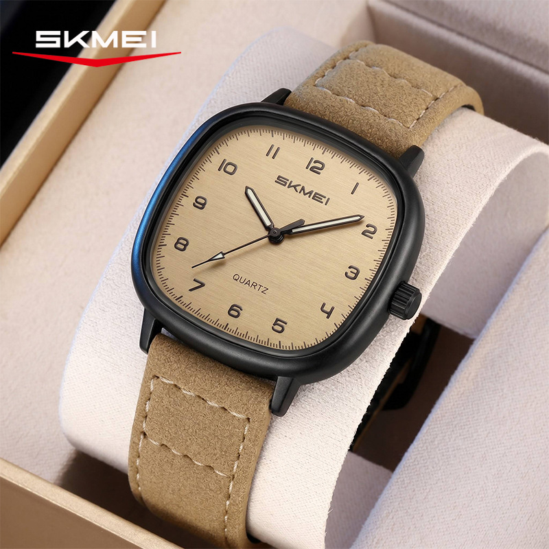 Momento de movimiento de cuarzo reloj hombre retro diseño de correa reloj de pulsera de la fiesta de estudiantes reloj fuente de fábrica transfronteriza al por mayor