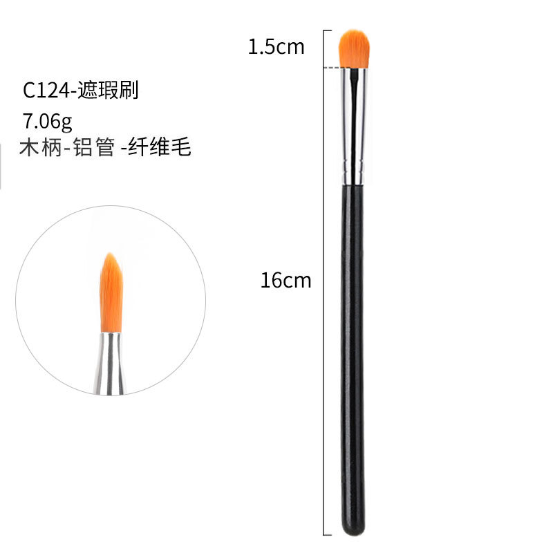 40 sets de cepillo de maquillaje negro y plateado cepillo de sombra de ojos de alta calidad cepillo de concelador cepillo de base cepillo de herramientas de maquillaje conjunto completo