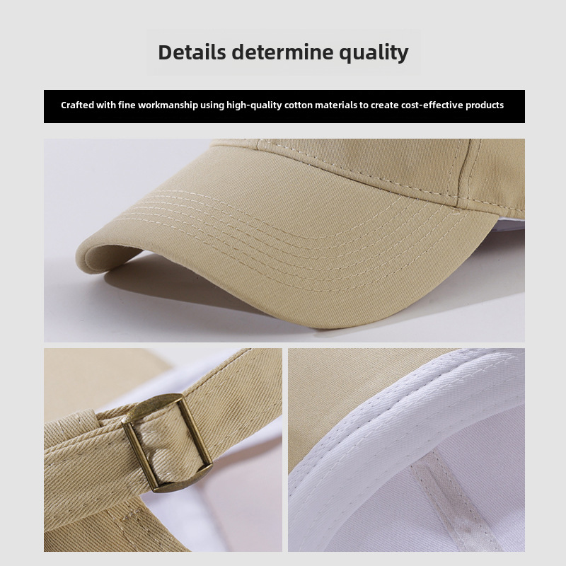 65cm big head circumference light board solid color baseball cap soft top versatile deepening widened brim peaked cap for men and women look small_voghion.com