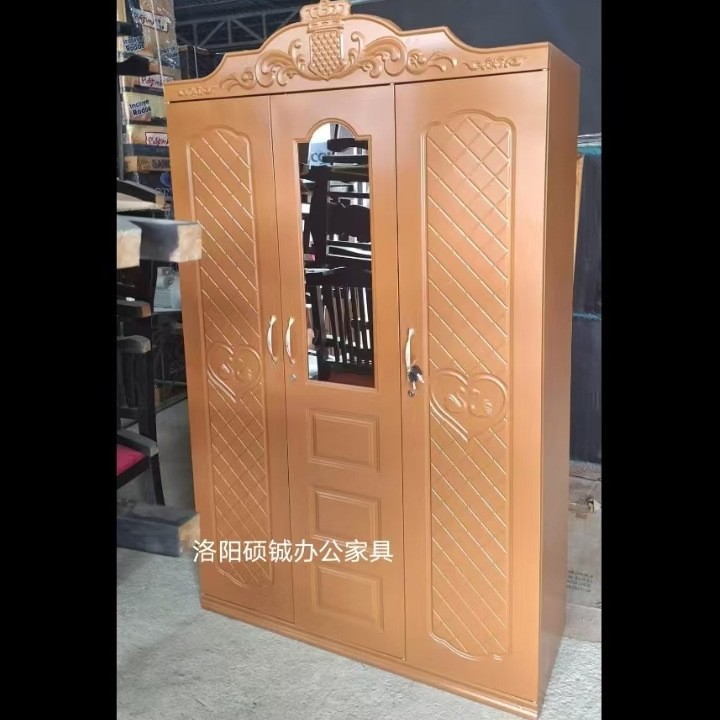 Armario de acero prensado para comercio exterior, armario grabado, armario metálico, armario para ropa de cama, armario estampado, armario de almacenamiento para dormitorio, armario cambiador.