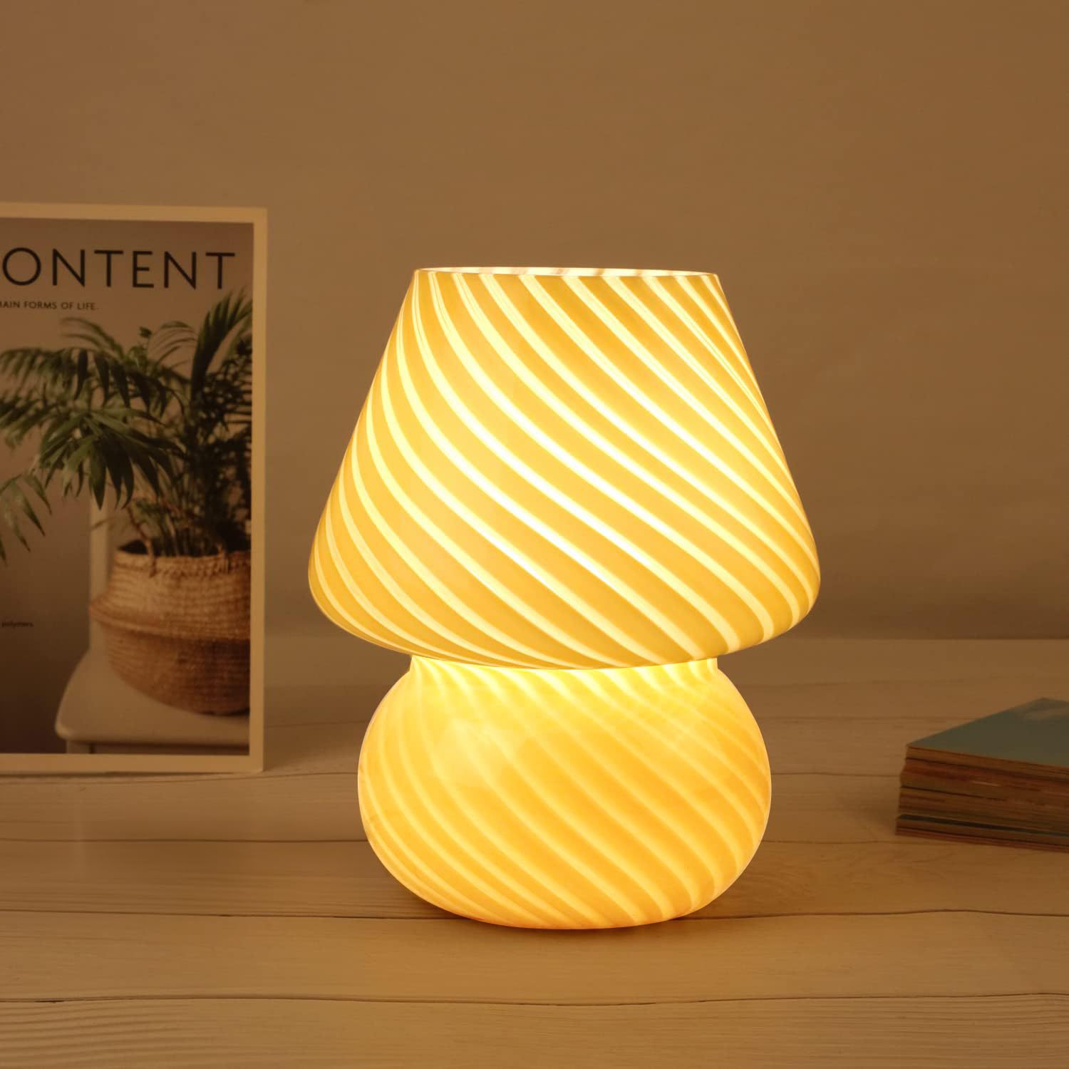(Wholesale), cream table lamp, fresh glass night light for bedroom for friend, style, Birthday gift