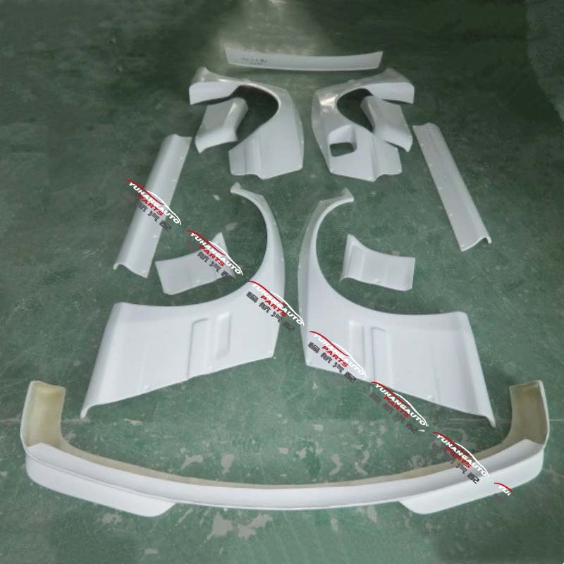 Suitable for BMW E36 RB rocket rabbit surrounding kit front and rear sand board side skirt tail front lip resin fiber