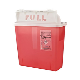 Foreign trade medical waste square puncture sharp box 4.6L sharp instrument box 5QT Sharps Container