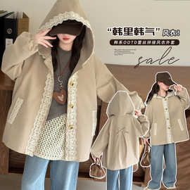 女童外套春秋款2025新款儿童秋装韩系风衣女大童秋季休闲夹克上衣