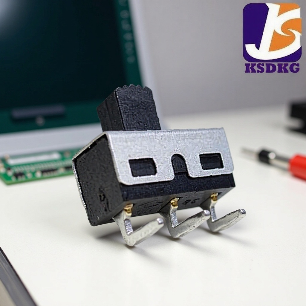 大电流滑动开关行程2.2mm 2档拨动开关弯脚 大功率波动开关1P2T