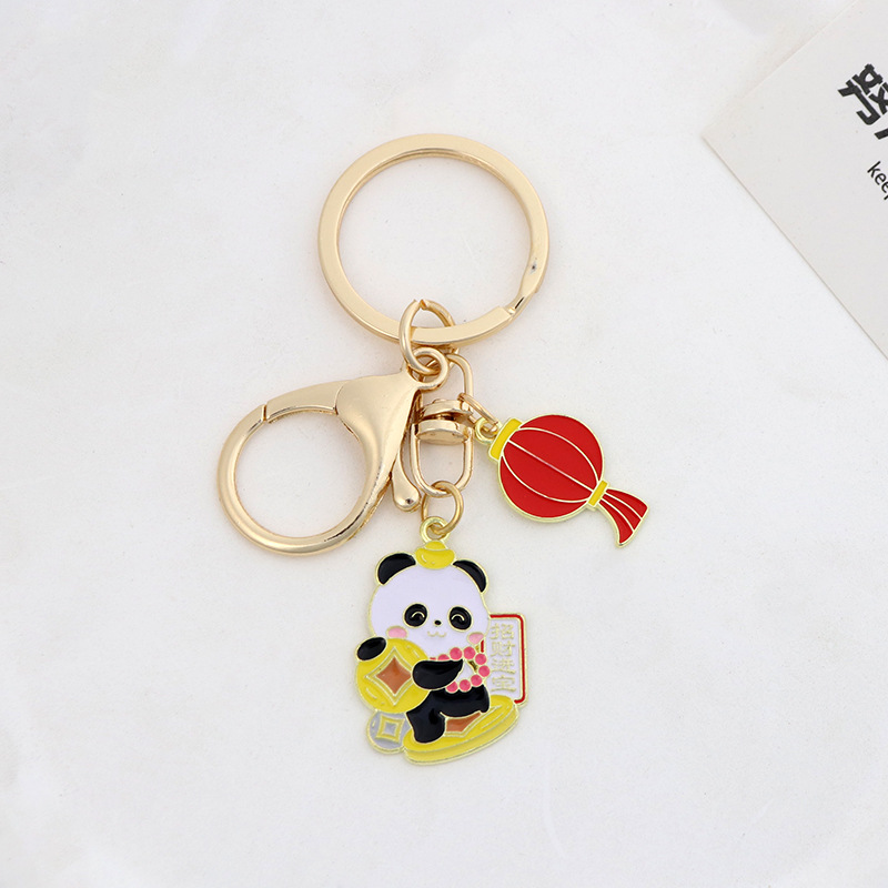 Atraer dinero para entrar en el Tesoro Panda + linterna - hebilla de camarón dragón