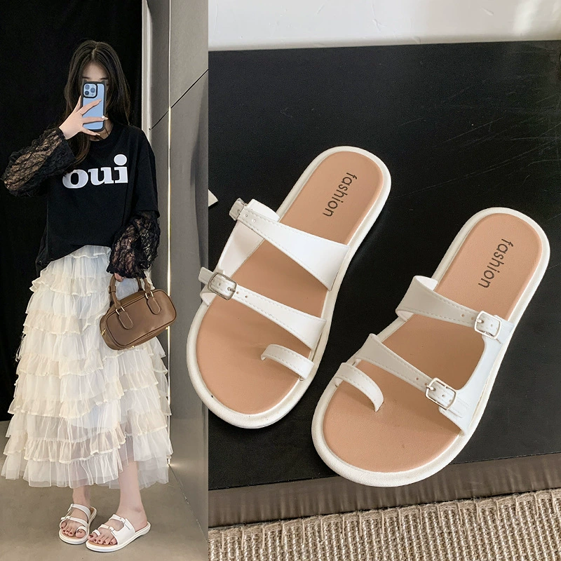 Французские холодные шлепанцы на носке женские весенние и летние новые производители прямо для корейской феи в стиле ретро