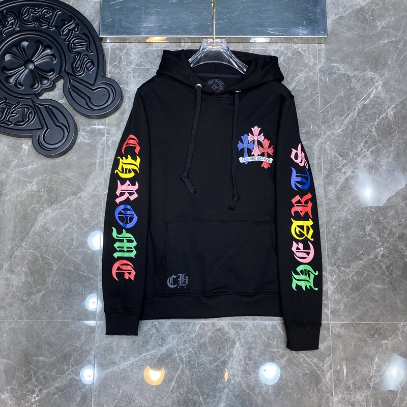 Chrome Heart Hoodie 克罗伈十字架连帽卫衣跨境宽松男女拉链帽衫|undefined