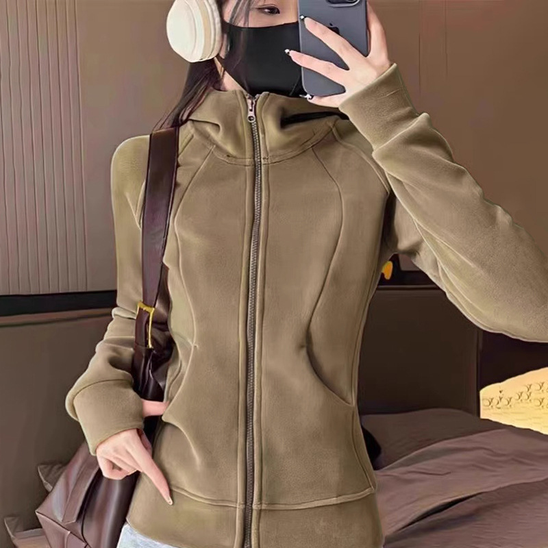 슬림핏 스타일 - 모카 컬러 [양면 오스트리아 벨벳]