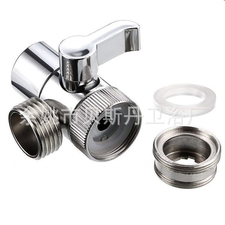 Shampoo and Face Wash Basin Water Diverter Faucet Converter Shower Diverter Adapter Water Valve Dual Outlet