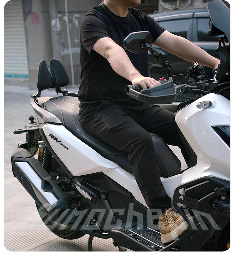 Suitable for 25 Models of Honda Adv350, Modified Seat Cushion Assembly with Upgraded Lumbar Support, Comfortable Waterproof Seat Cushion, Breathable