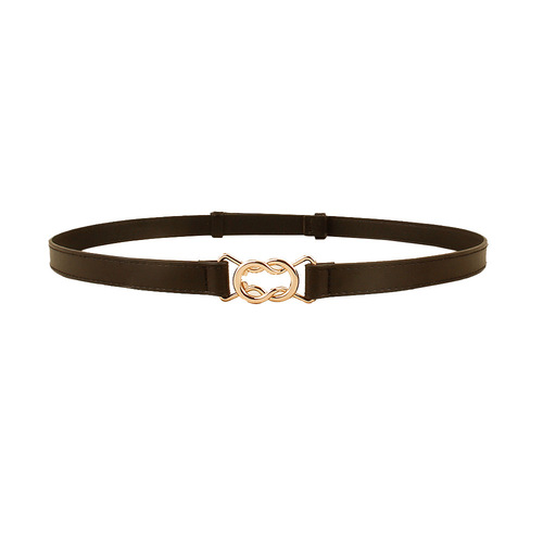 Thin belt for women, simple and fashionable Korean style belt, versatile dress, shirt waist chain, no punching, adjustable summer