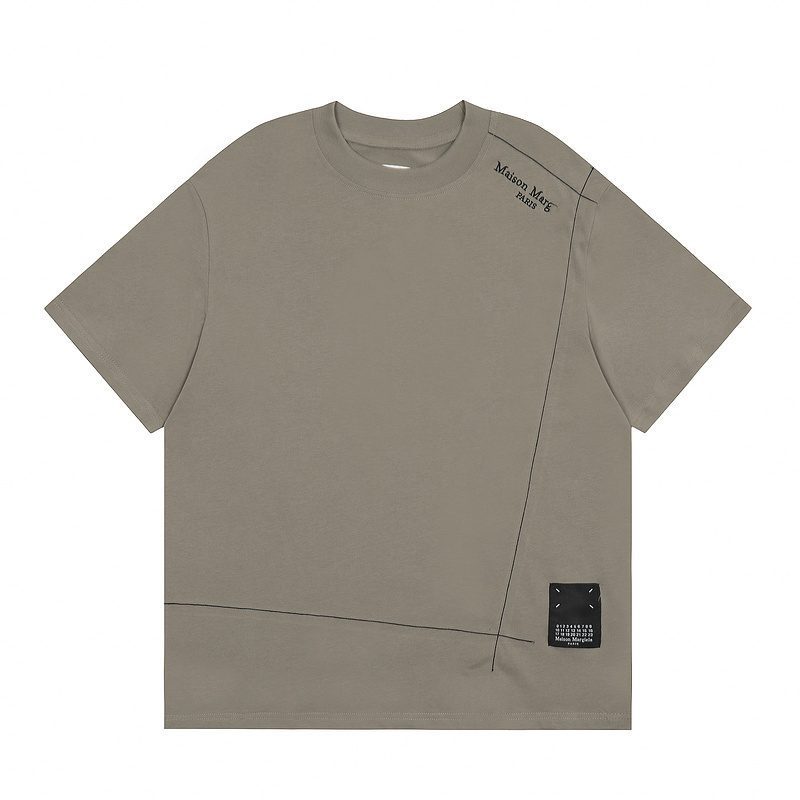 Mm6マギラtシャツ2023夏新作男女カップル服アラビア数字プリント半袖|undefined